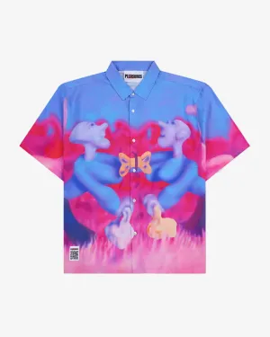 Austin Lee x PLEASURES Interaction Button Down Pink