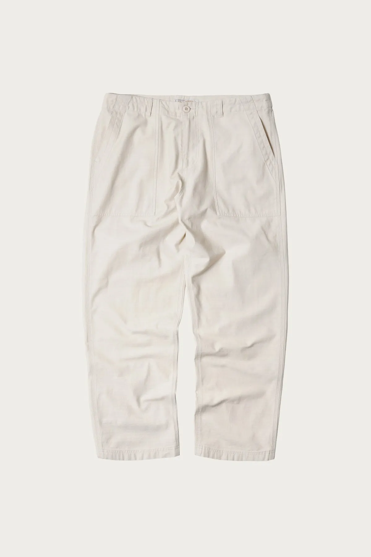 Backsatin Fatigue Pants - Cream
