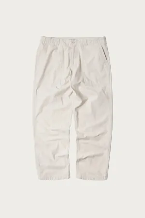 Backsatin Fatigue Pants - Cream