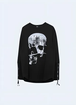 Black Skull Shirt Long Sleeve