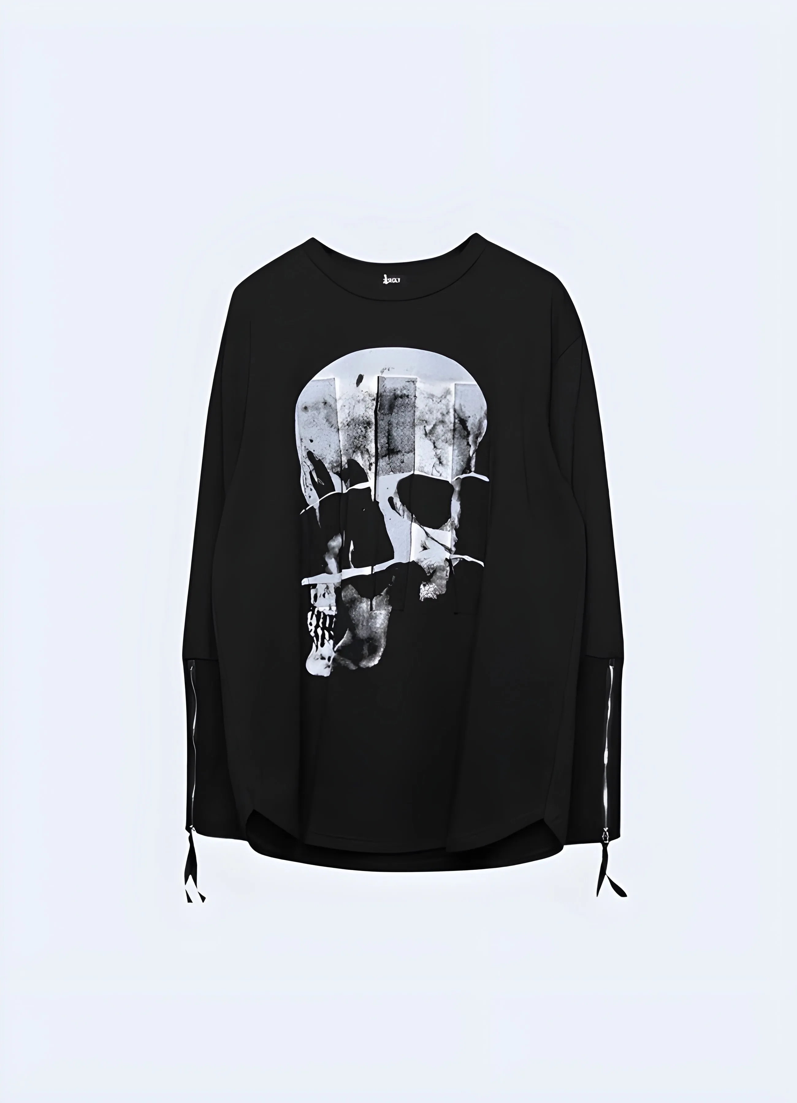 Black Skull Shirt Long Sleeve