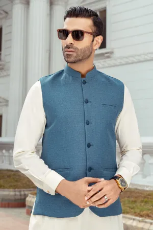 Blue Woolen Waistcoat