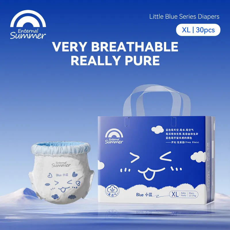 Eternal Summer Little Blue Series Nappy Pants Pack - Gentle and Comfortable Nappy Pants size 5 6