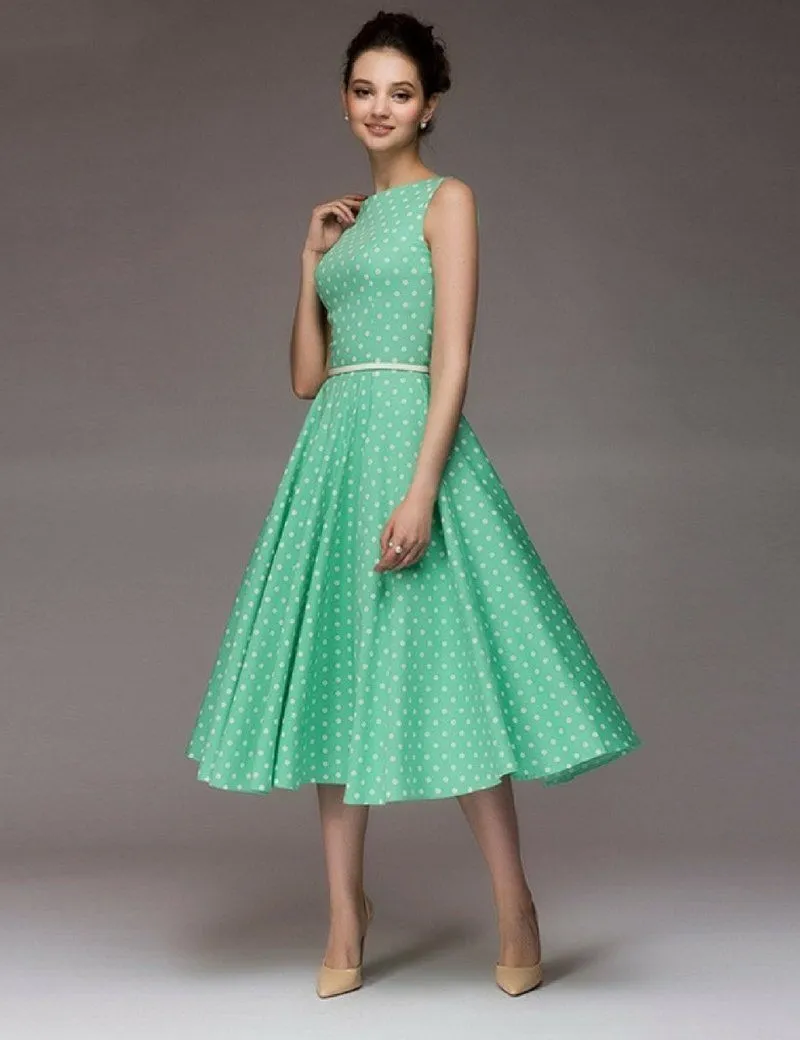 Evie™ - Vintage Polka Dot Dress