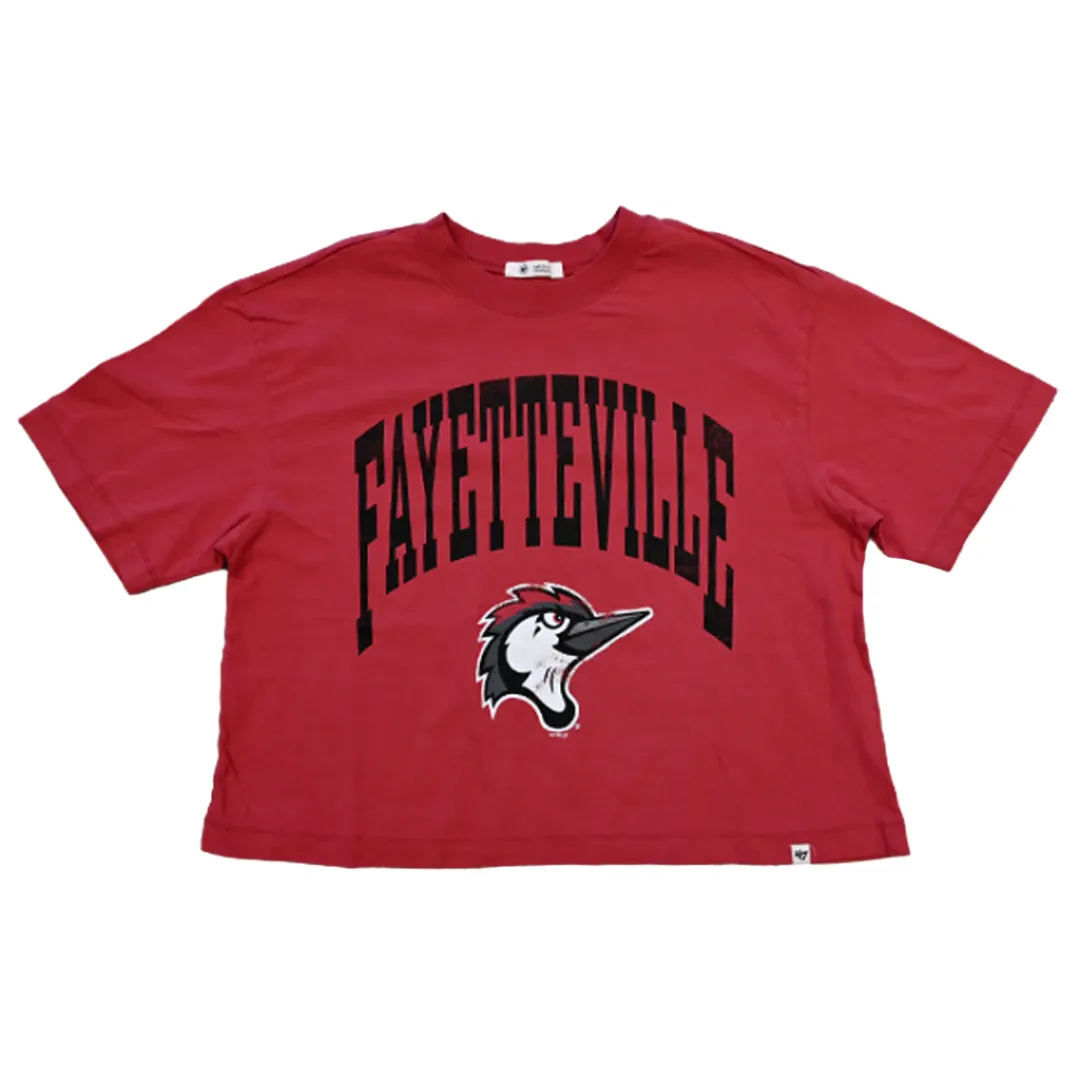 Fayetteville Woodpeckers 47 Brand Women's Montauk Crop Top
