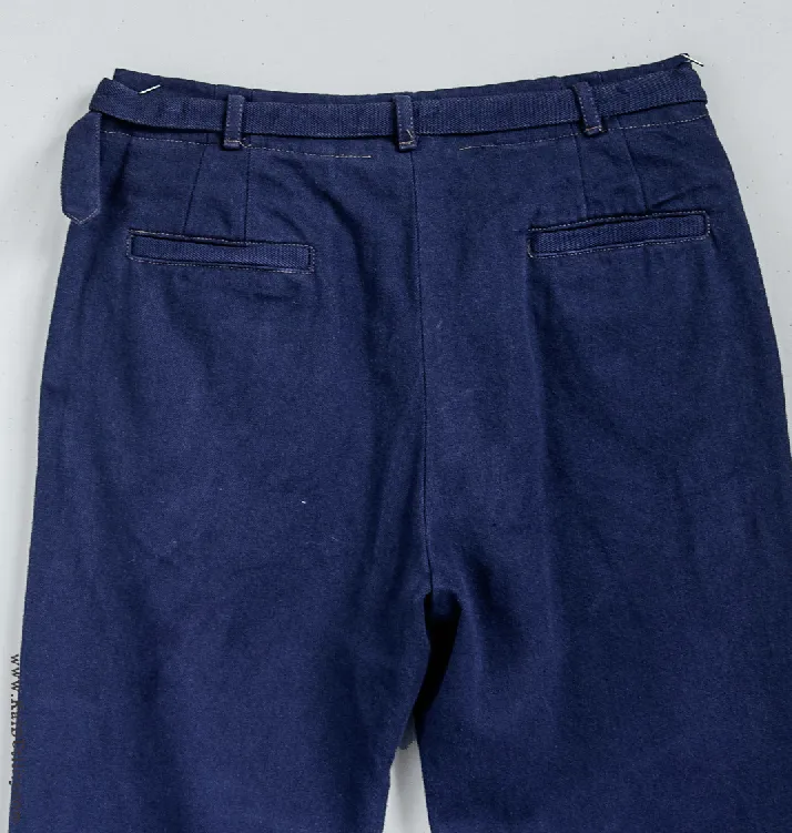 Indigo Dyed McCartney Belted Pants