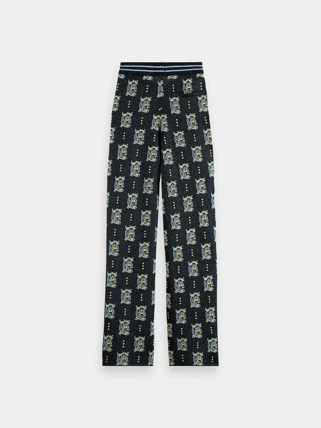 Jacquard knitted pants