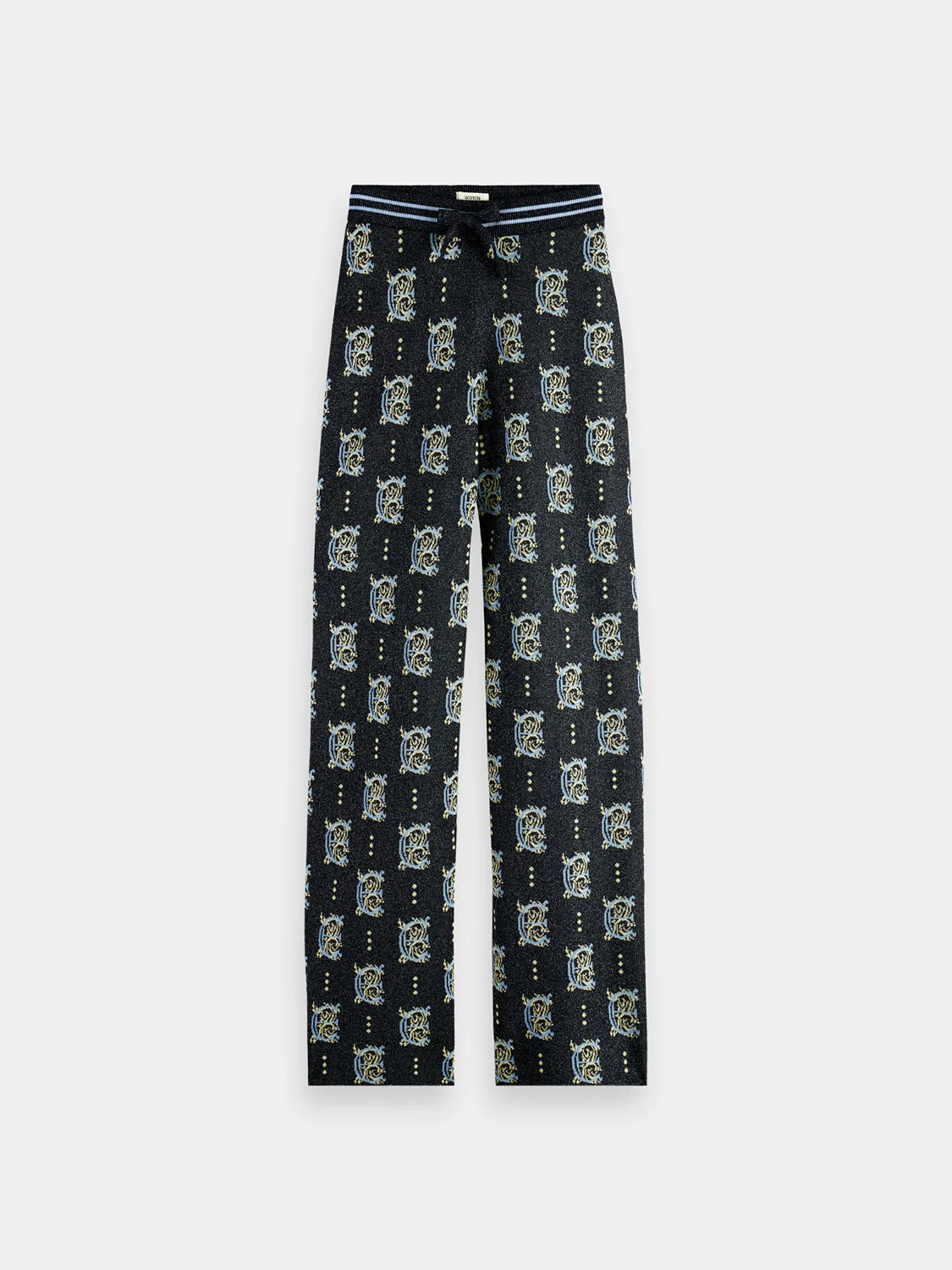 Jacquard knitted pants