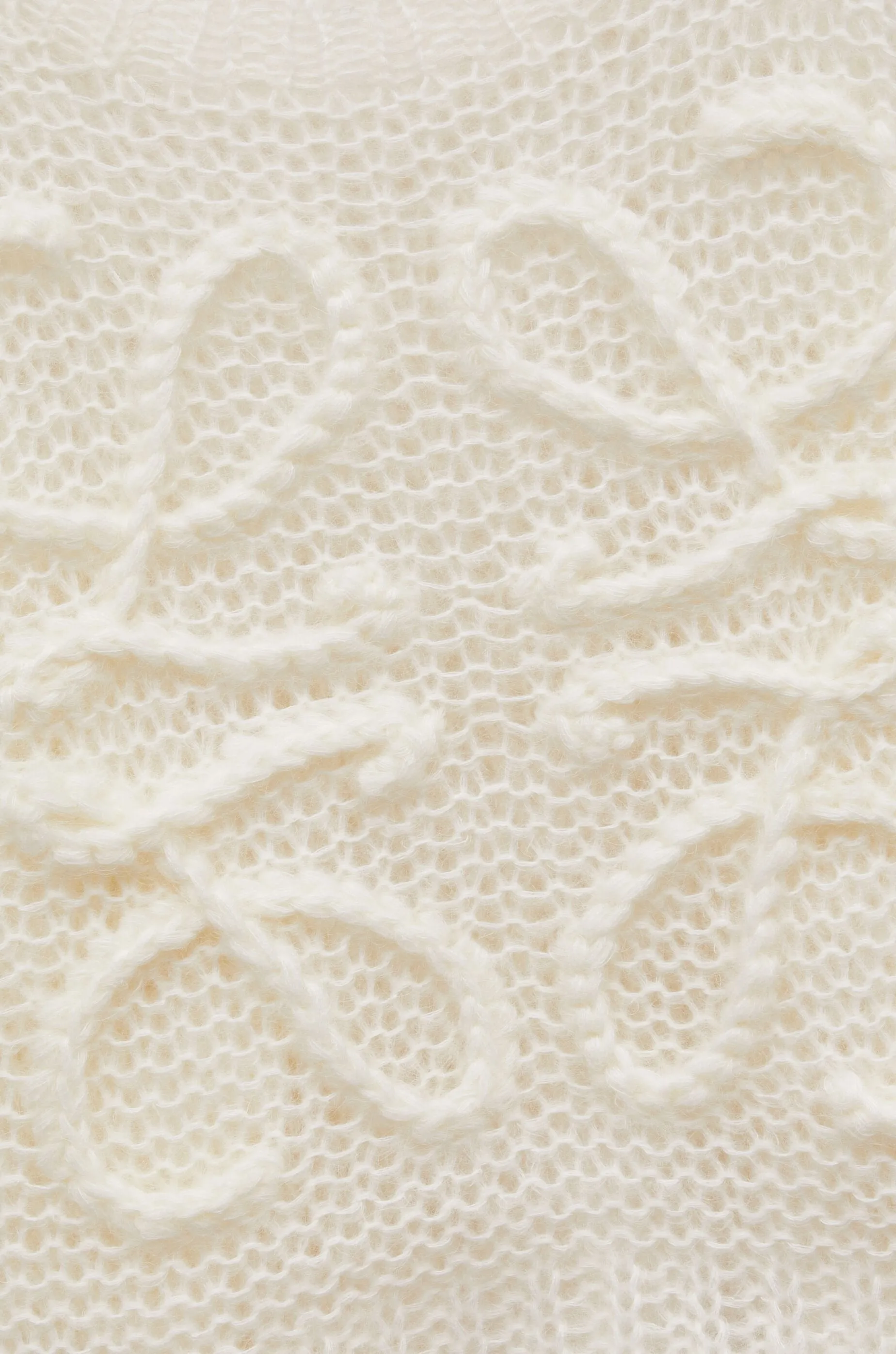 LOEWE KNITTED ANAGRAM SWEATER SOFT WHITE