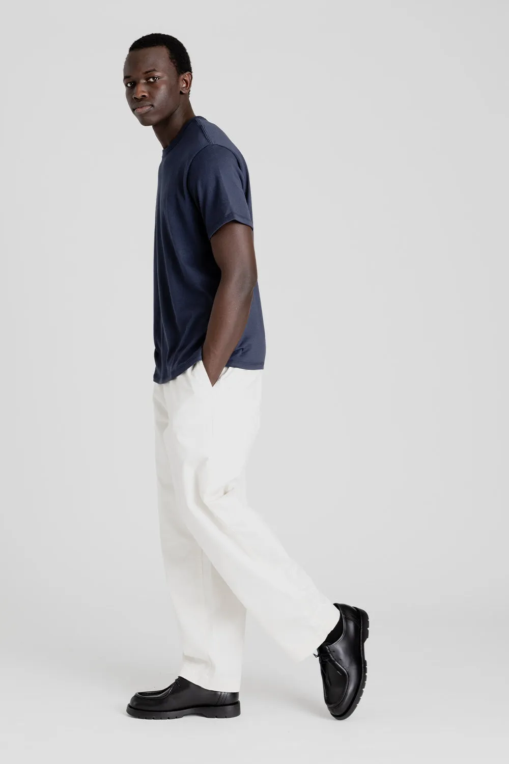 Loopwheel Coolmax Jersey Tees - Navy