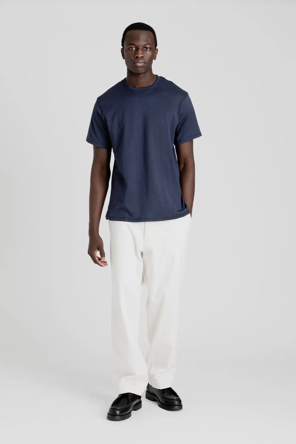 Loopwheel Coolmax Jersey Tees - Navy