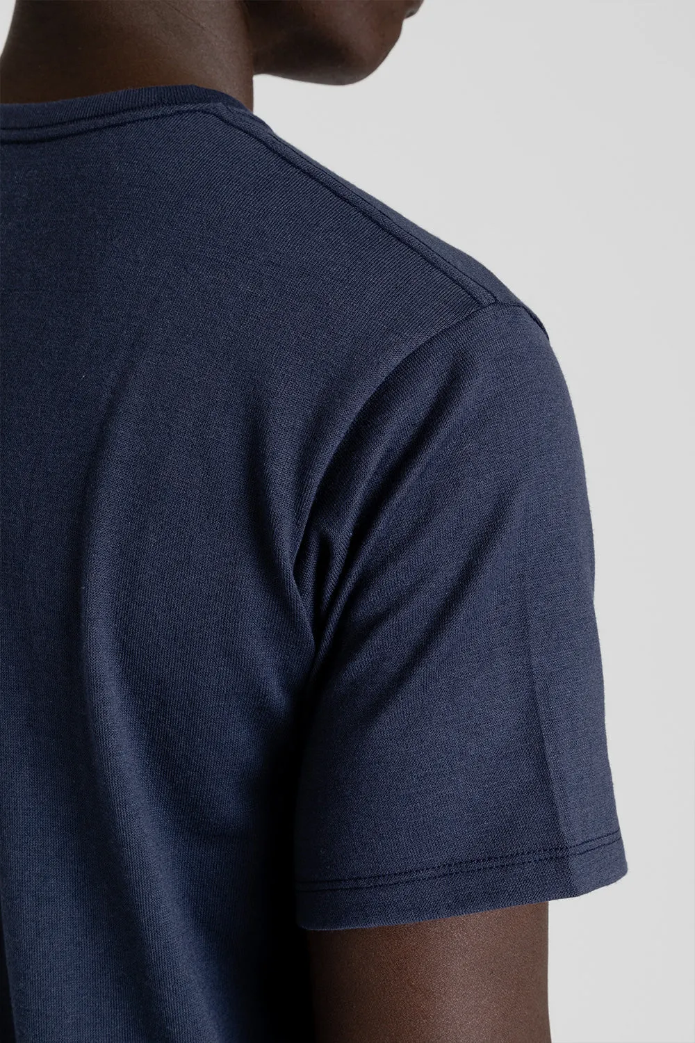 Loopwheel Coolmax Jersey Tees - Navy