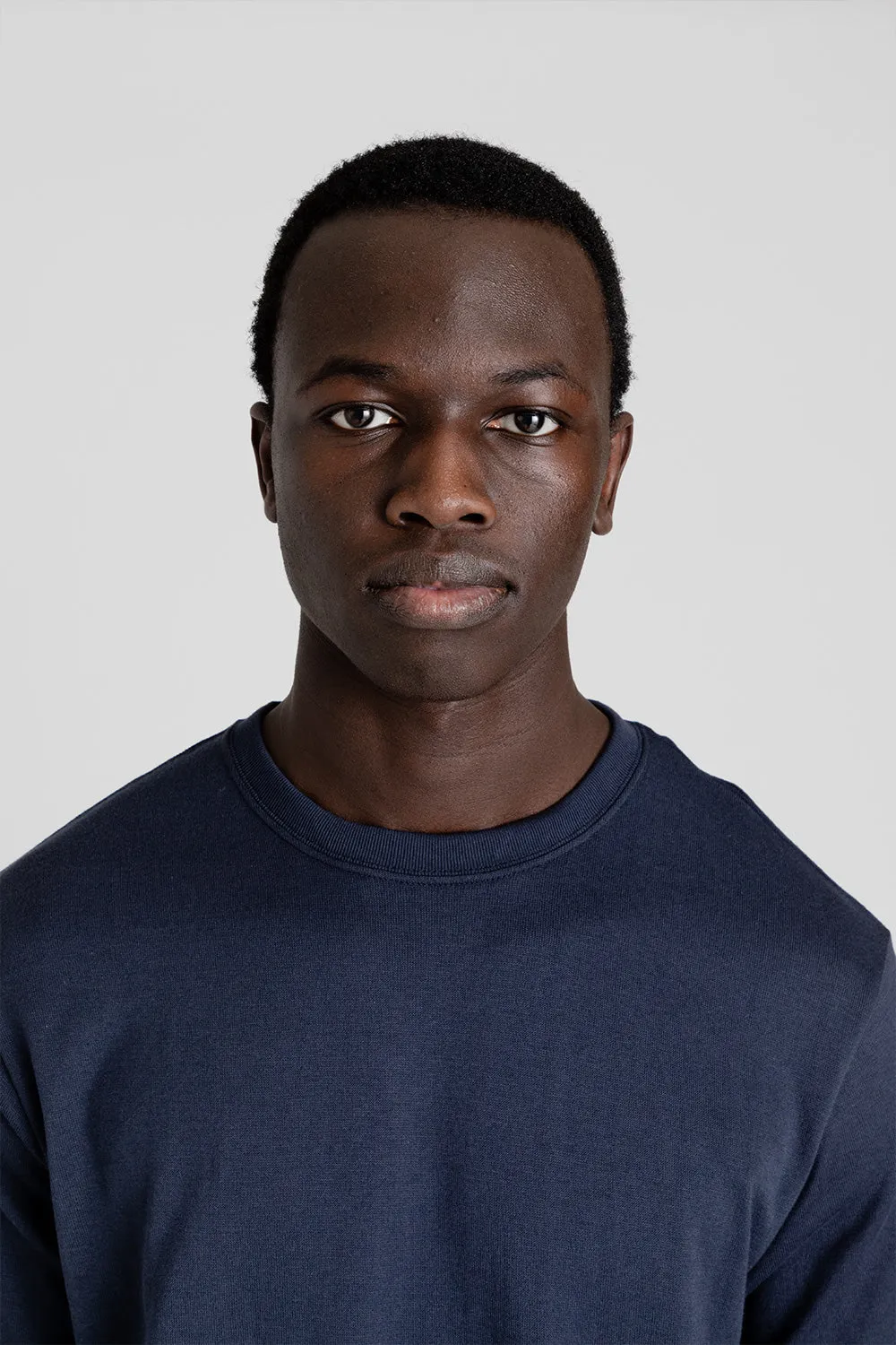 Loopwheel Coolmax Jersey Tees - Navy