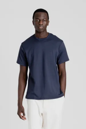 Loopwheel Coolmax Jersey Tees - Navy