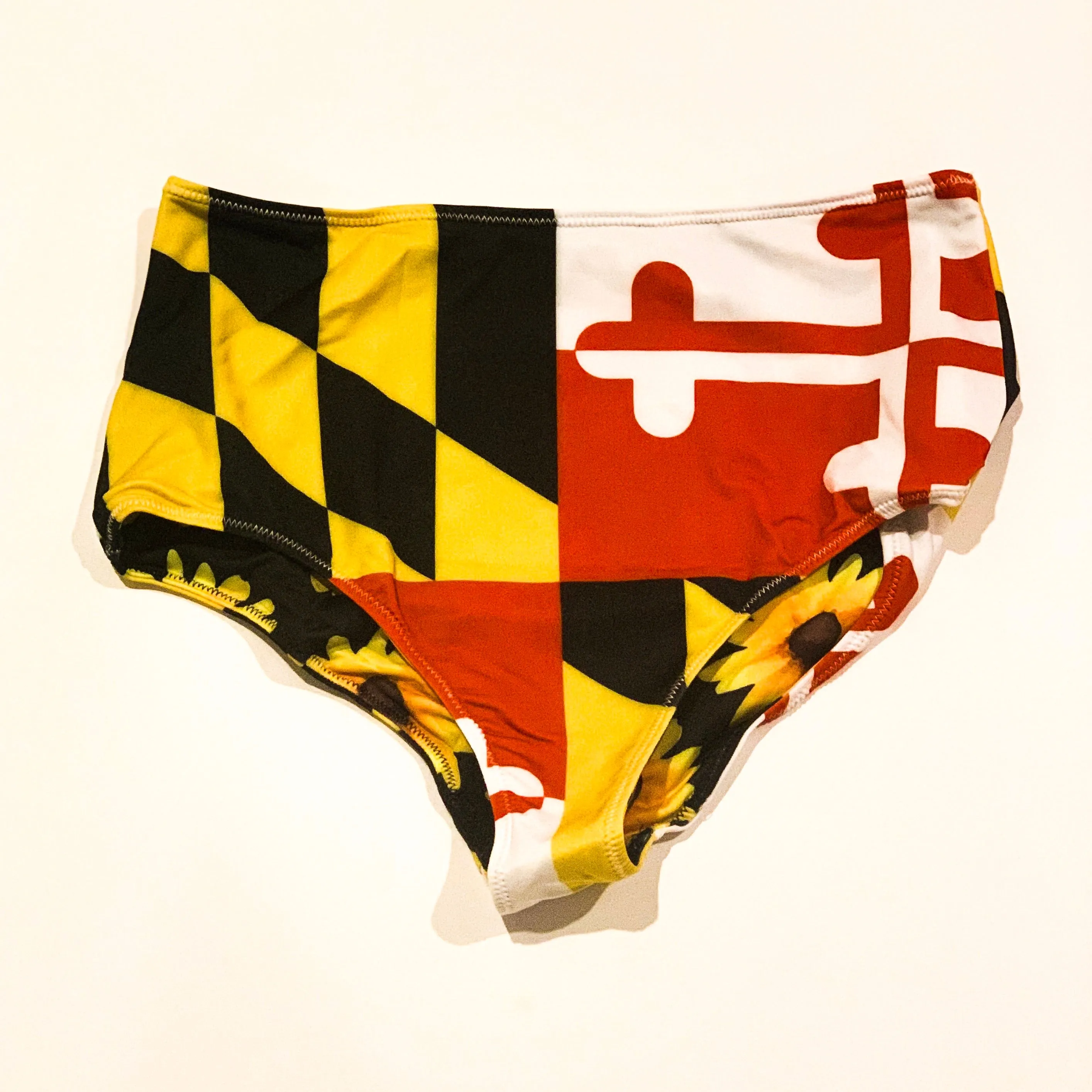 MD Flag High Waisted Bikini Bottom