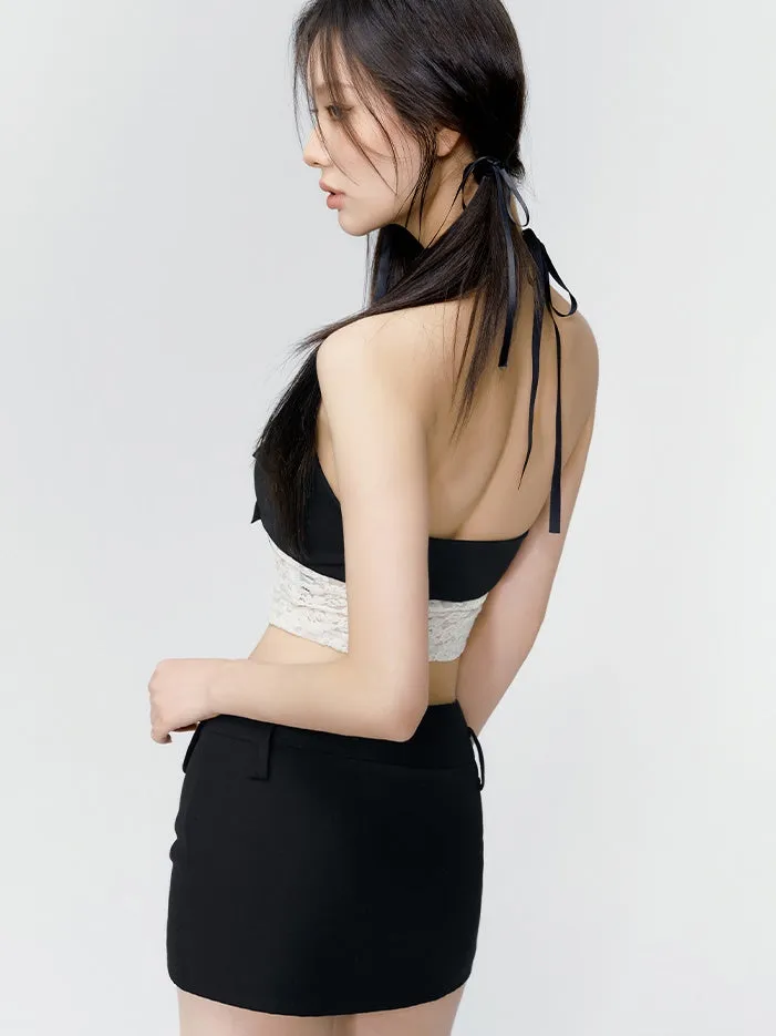 Micro-Mini Tight Simple Skirt