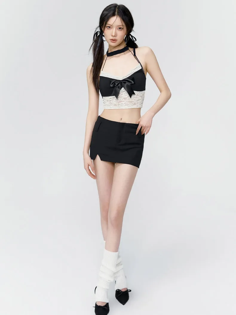 Micro-Mini Tight Simple Skirt