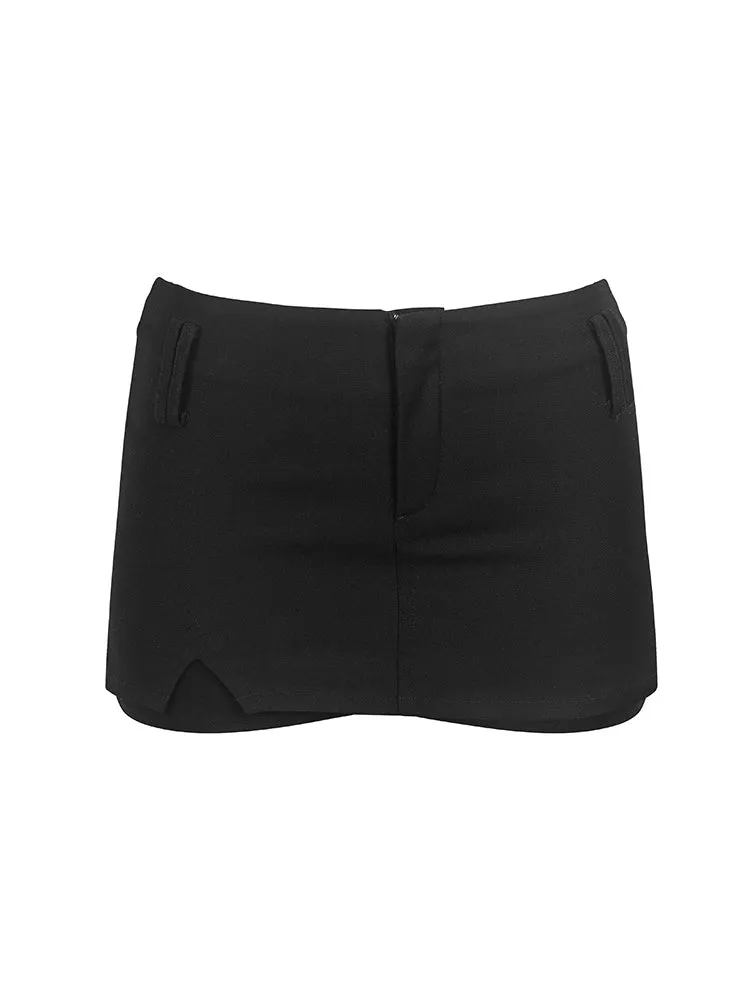 Micro-Mini Tight Simple Skirt