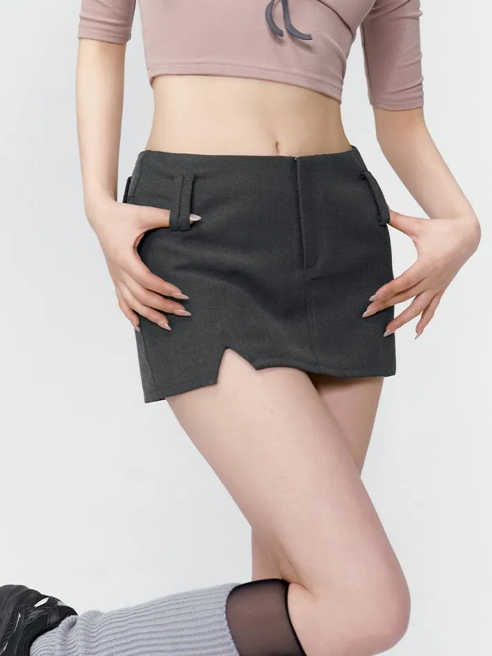 Micro-Mini Tight Simple Skirt
