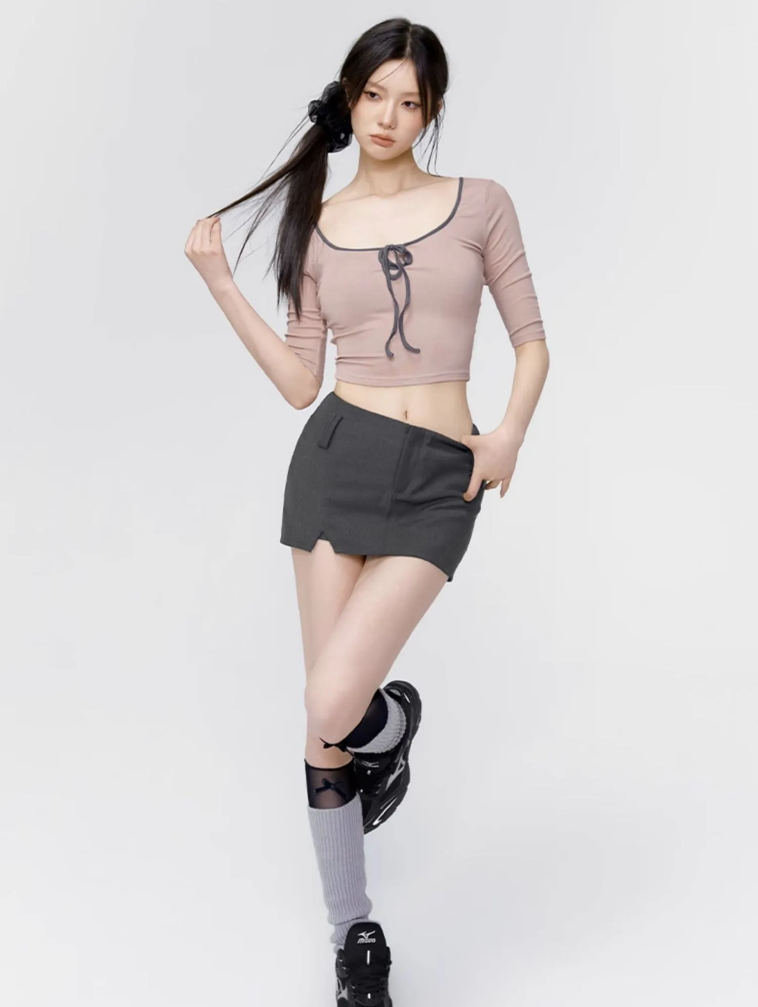 Micro-Mini Tight Simple Skirt