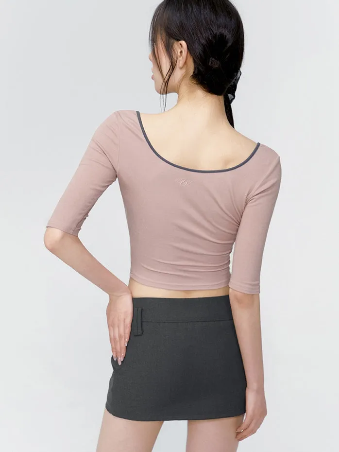 Micro-Mini Tight Simple Skirt