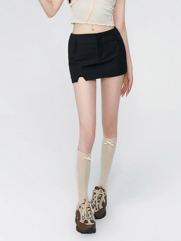Micro-Mini Tight Simple Skirt