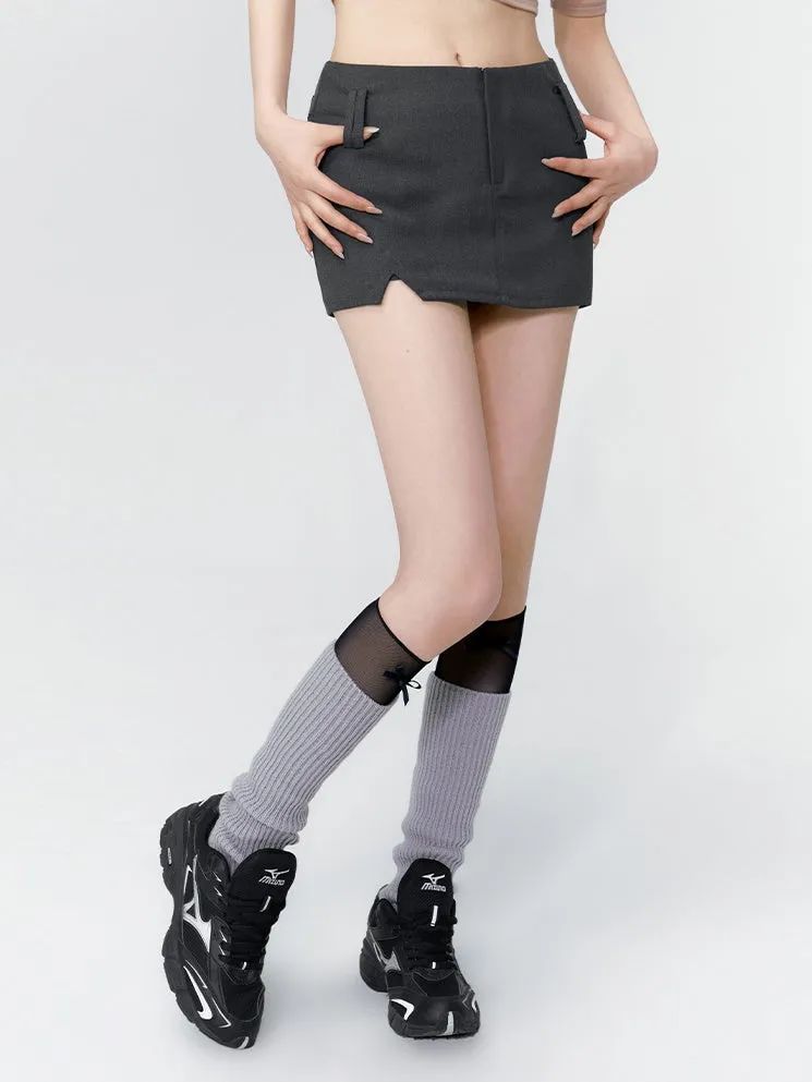 Micro-Mini Tight Simple Skirt