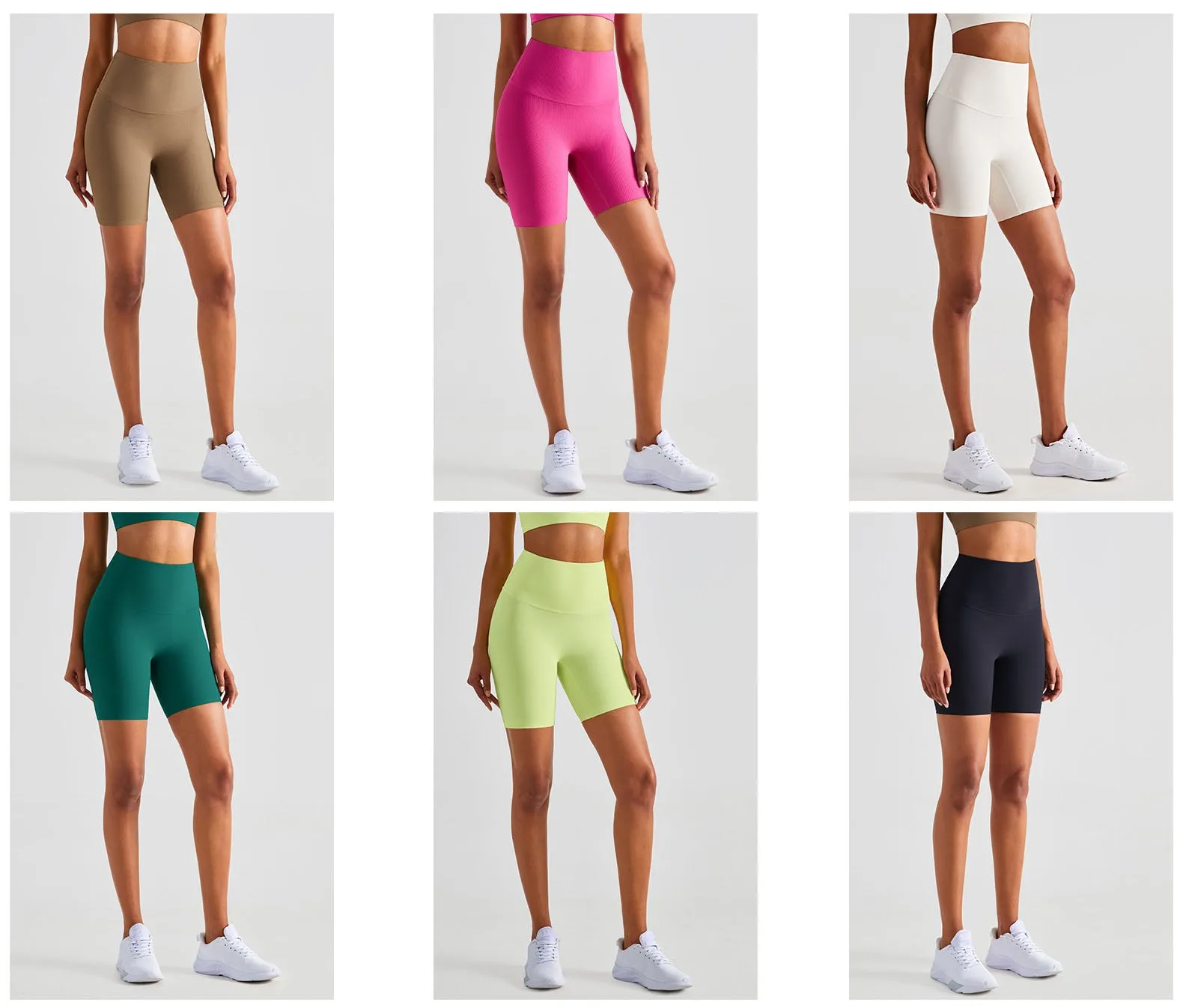 RIB Cropped Breathable Elastic Slim Fifth Pants