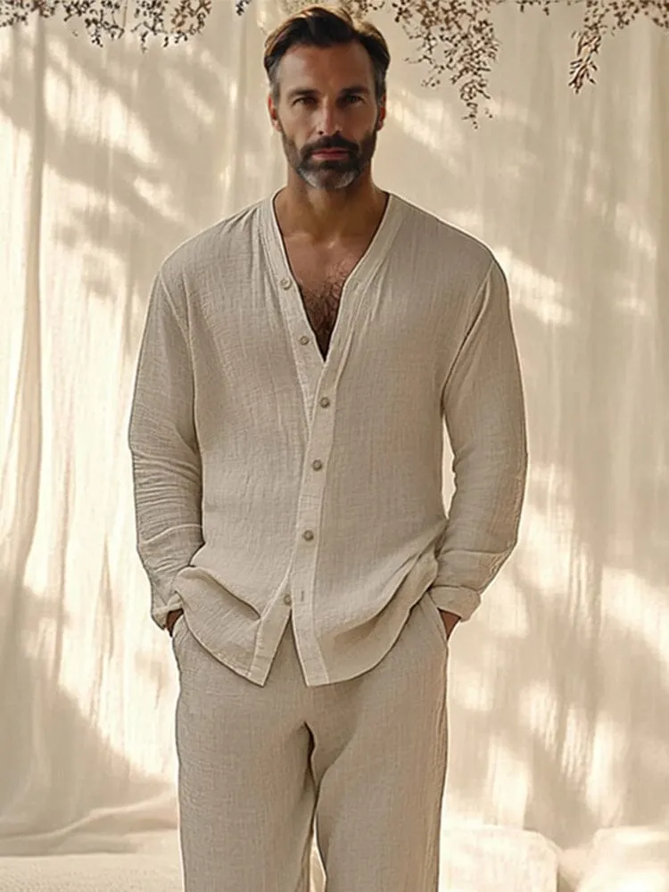 Simple Cotton 2-Piece Outfits