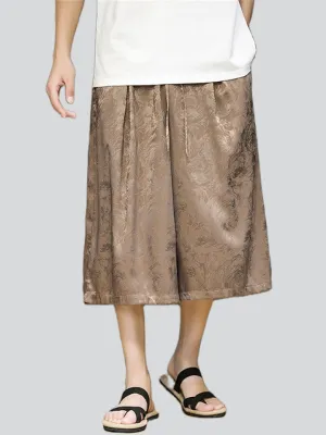 Summer Breathable Cozy Men's Jacquard Ice Silk Shorts