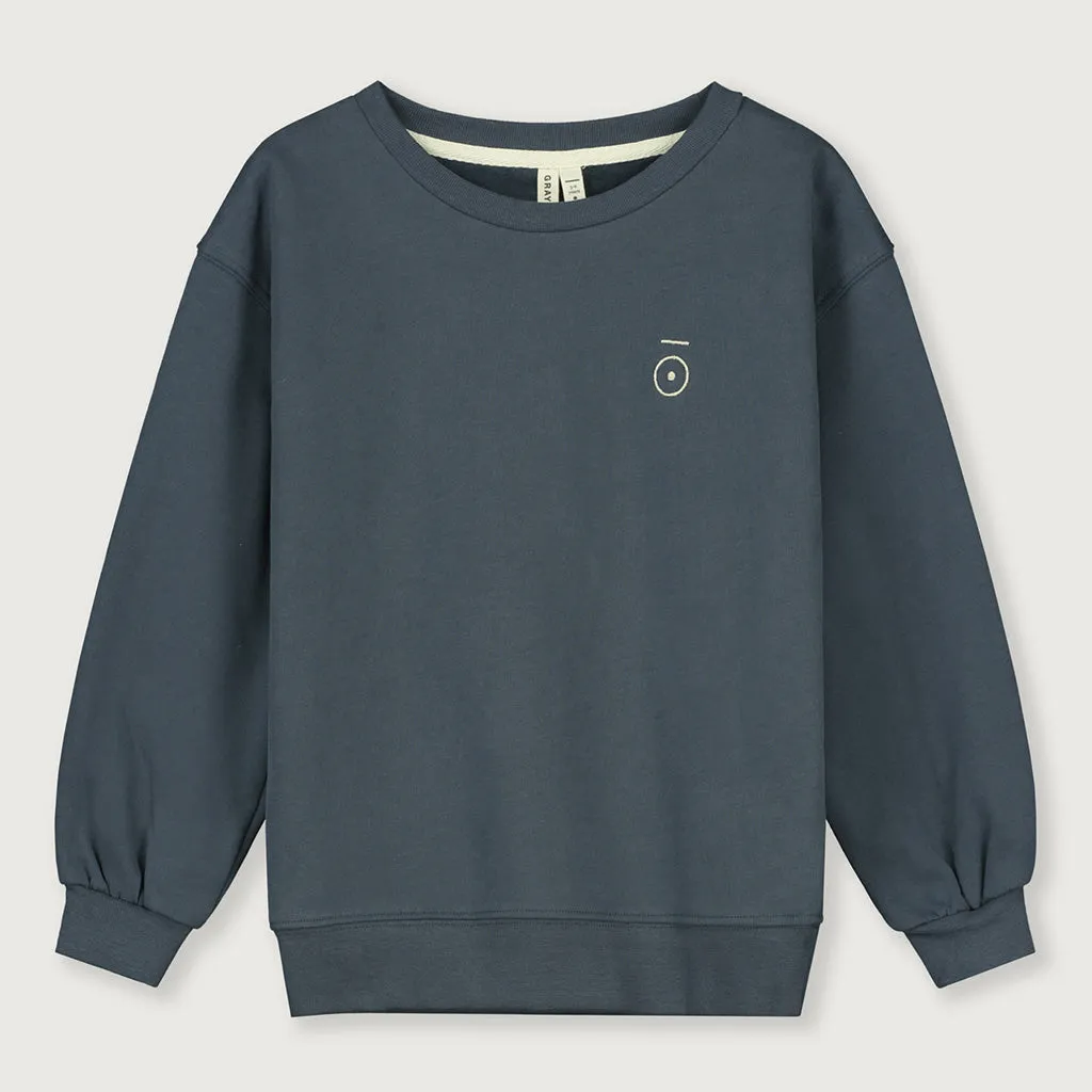 Sweater Dropped Shoulder 10Y Blue Grey