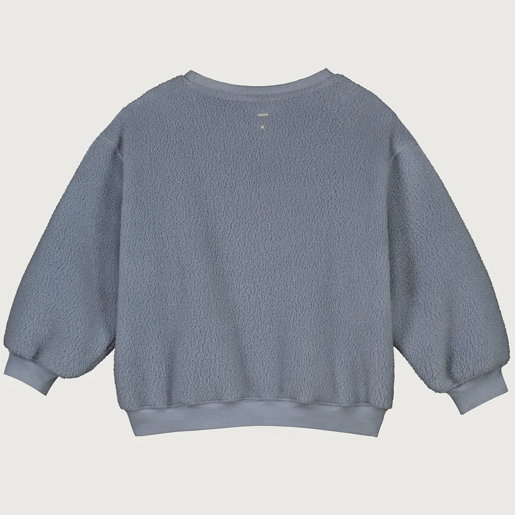 Sweater Dropped Shoulder Teddy POP Stone Grey