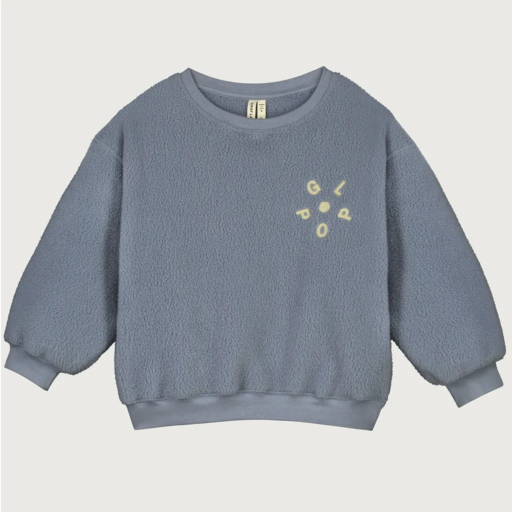 Sweater Dropped Shoulder Teddy POP Stone Grey