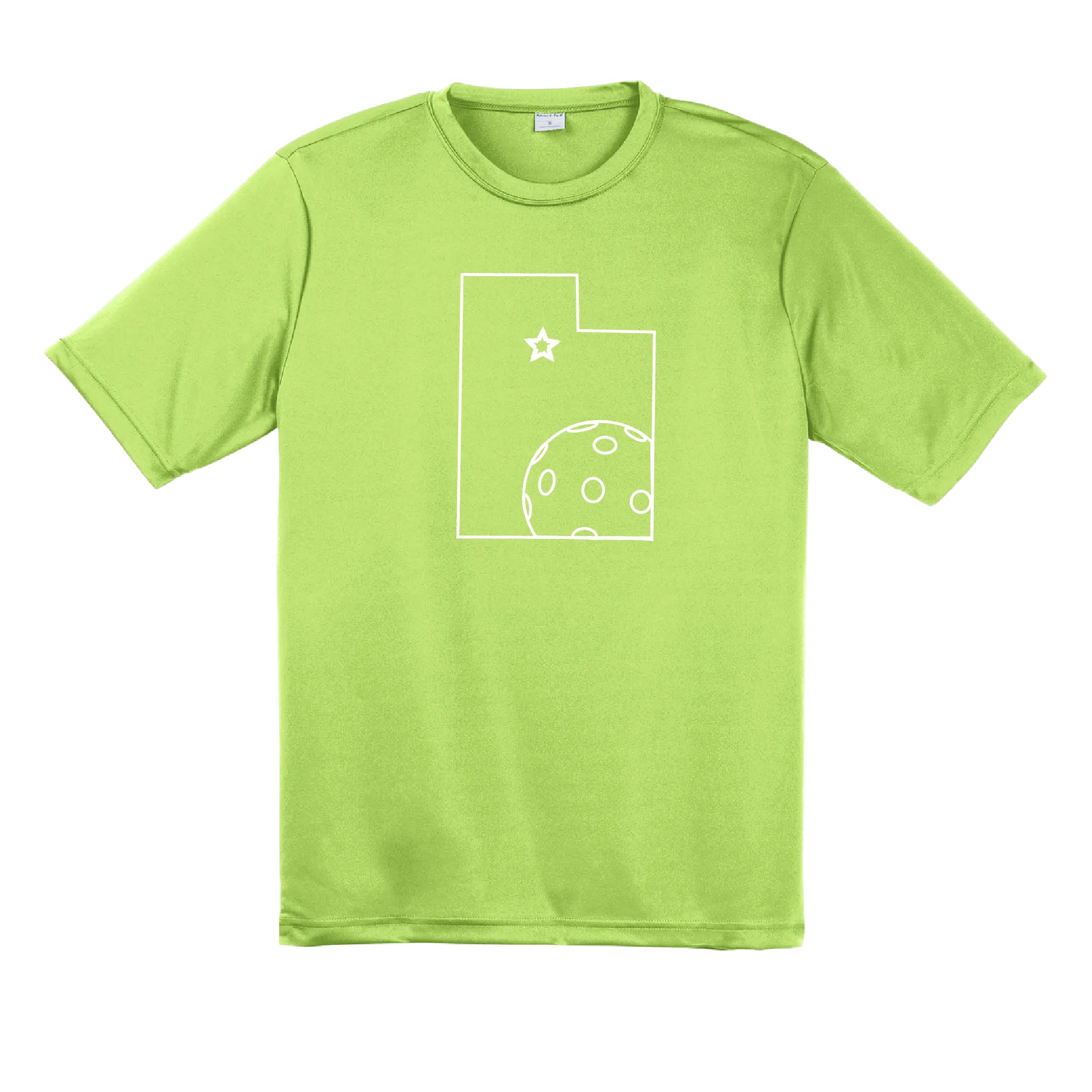 Utah With Pickleballs | Men's Short Sleeve Athletic Shirt | 100% Polyester