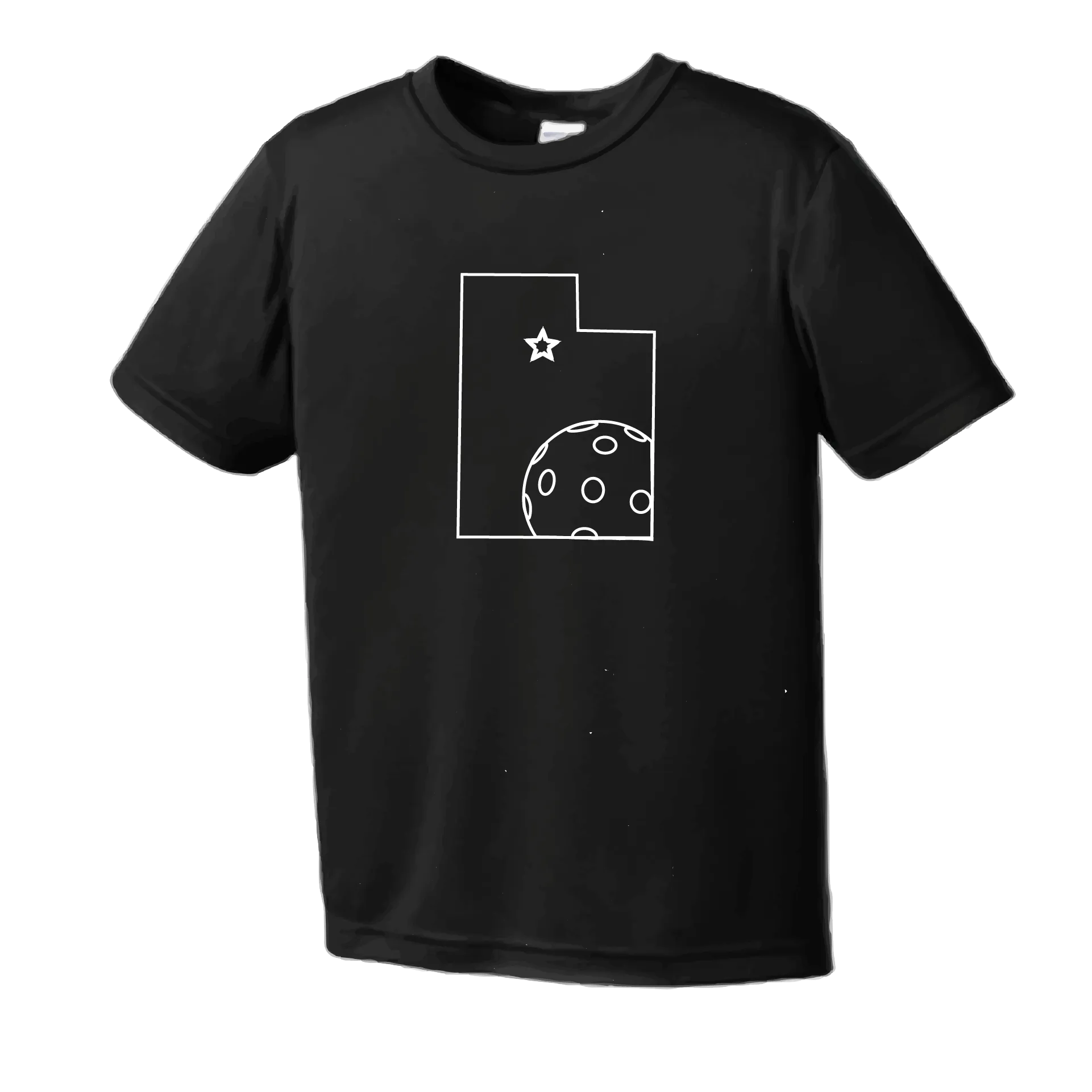 Utah With Pickleballs | Men's Short Sleeve Athletic Shirt | 100% Polyester