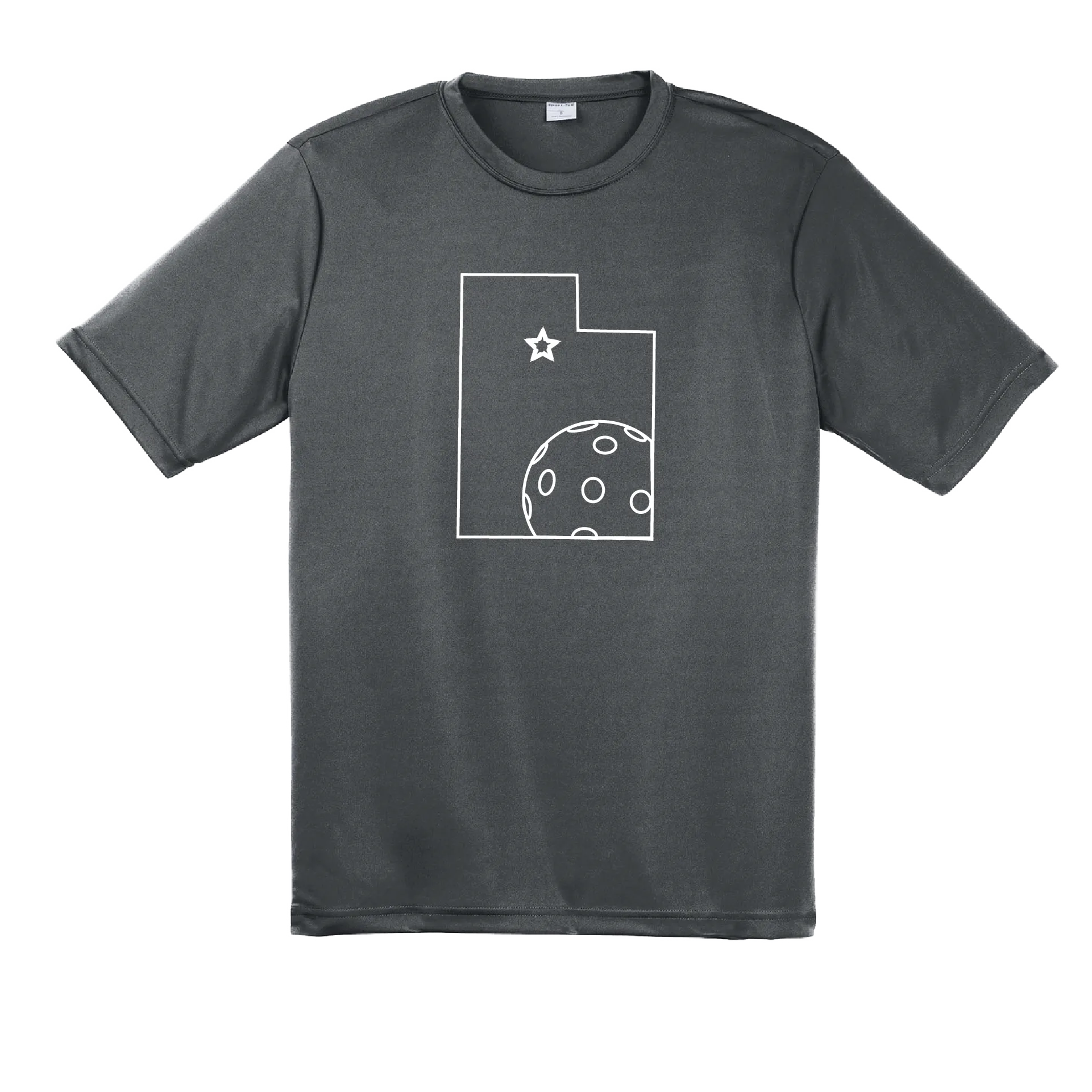 Utah With Pickleballs | Men's Short Sleeve Athletic Shirt | 100% Polyester