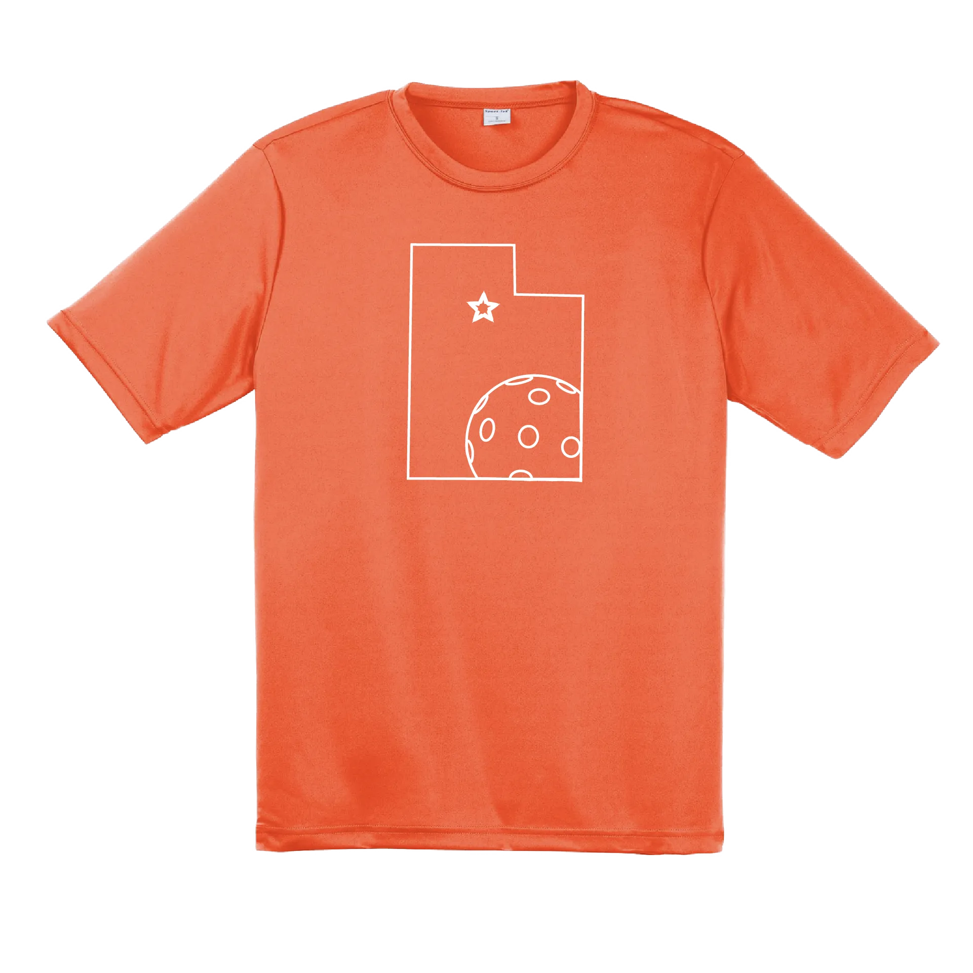 Utah With Pickleballs | Men's Short Sleeve Athletic Shirt | 100% Polyester