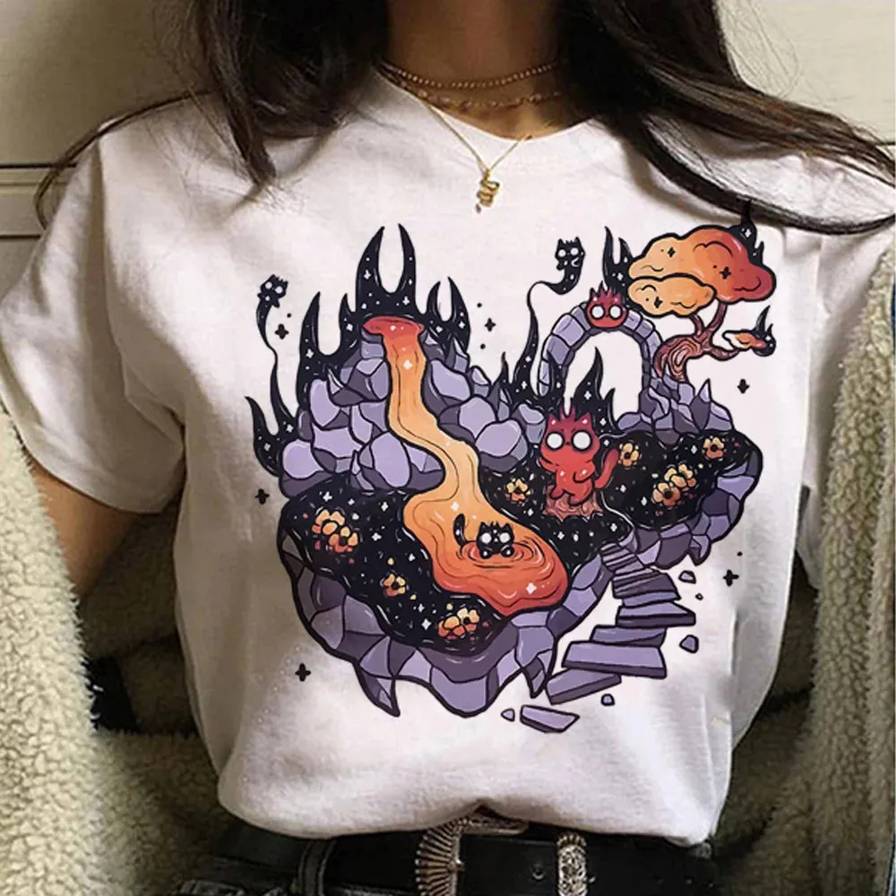 White Goth Cat Themed T-Shirts