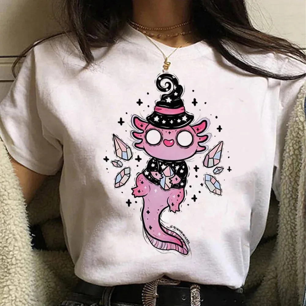 White Goth Cat Themed T-Shirts