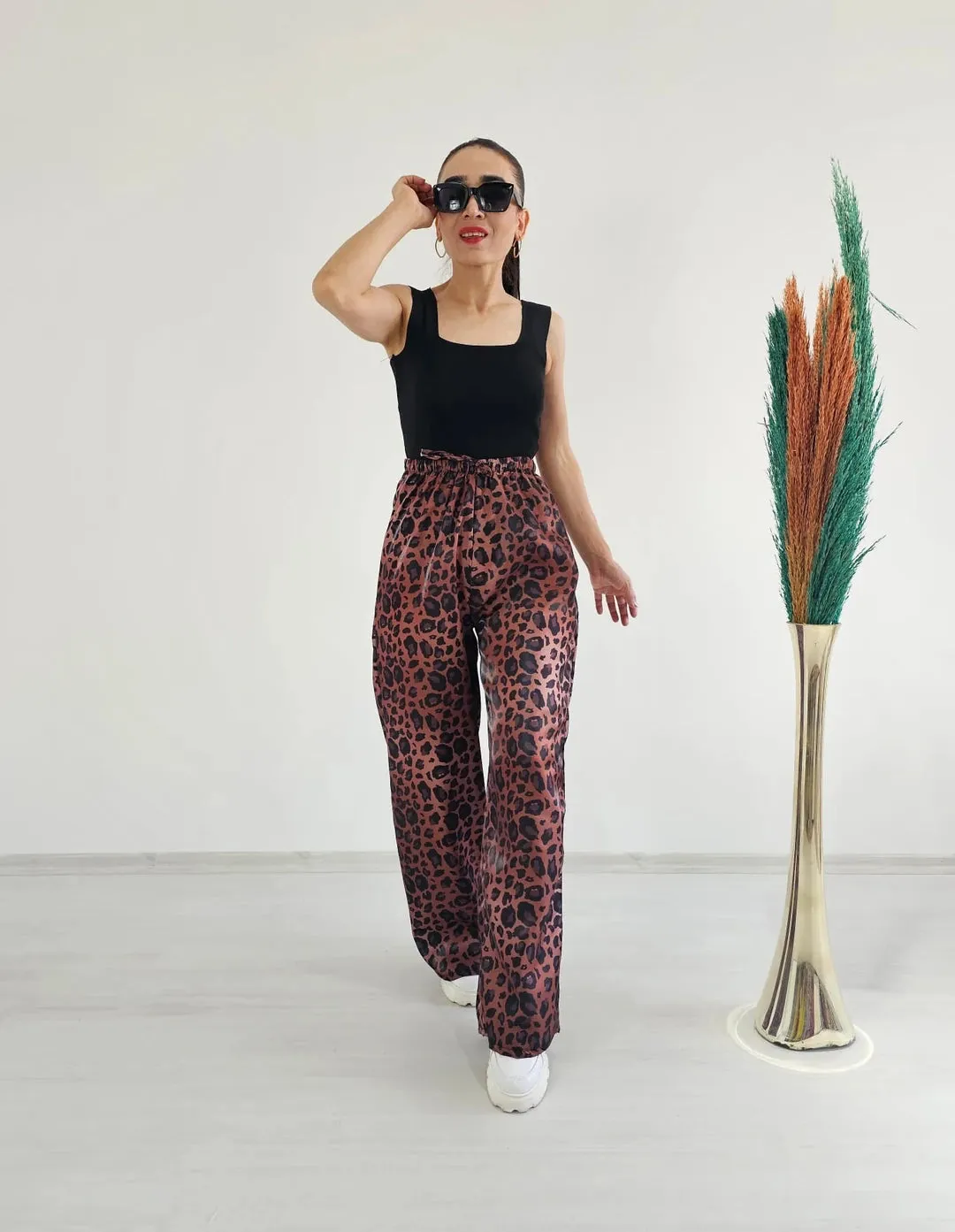 Women's Patterned Gilded Trousers